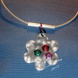 Aluminum  Flower Power Necklace