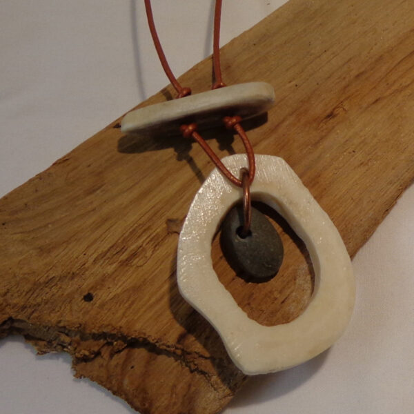 Bone-Antler-Stone Necklace