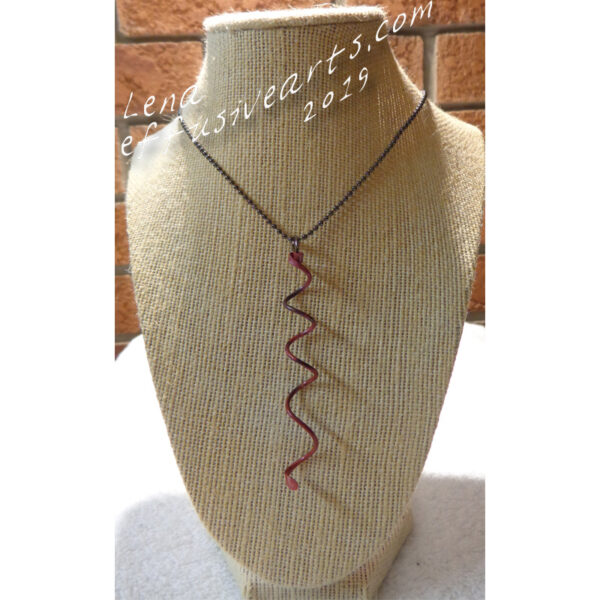 PCLN-0004 Copper Wire Swirl Pendant