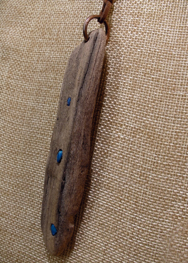 Turquoise Embedded Driftwood Necklace
