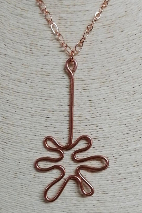 Copper 'Mod Tiki' Necklace