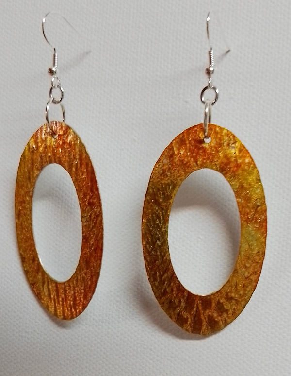 Aluminum Oval Earrings